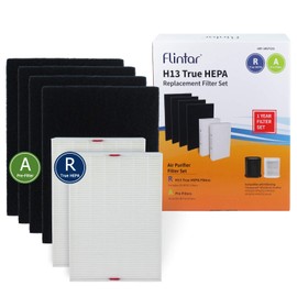 Flintar HPA200 Replacement Filter, Compatible with Honeywell Air Purifier HPA200 Series, (2) H13 Grade R-Filter + (4) Activated Carbon Fil-ter A