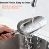 6 OZ Cast Aluminum Utility Scoop, One-Piece Solid Ice Scoop