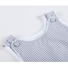 Lil cactus Baby Boys and Girls Gray Gingham Bubble Romper,