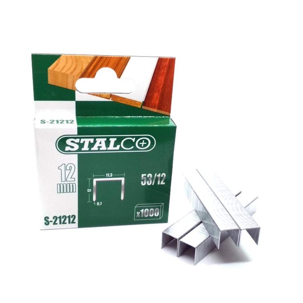 1000pcs 12mm Galvanized Heavy Duty Standard Steel Staple - Type