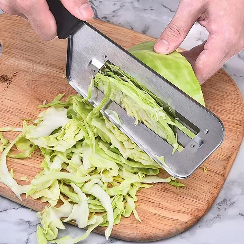 Stainless Steel Vegetable Cutter, Cabbage Shredder, Upgraded Double-Layer Slicer for