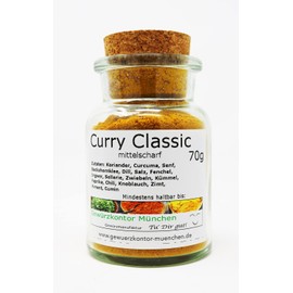 Curry Classic, English Curry 70 g in Glass Spice Kontor Munich