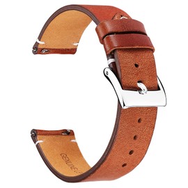 BINLUN Genuine Leather Watch Straps Quick Release Replacement Leather Watch Bands for Men and Women 12mm 14mm 16mm 18mm 20mm 22mm 24mm with 4 Colors