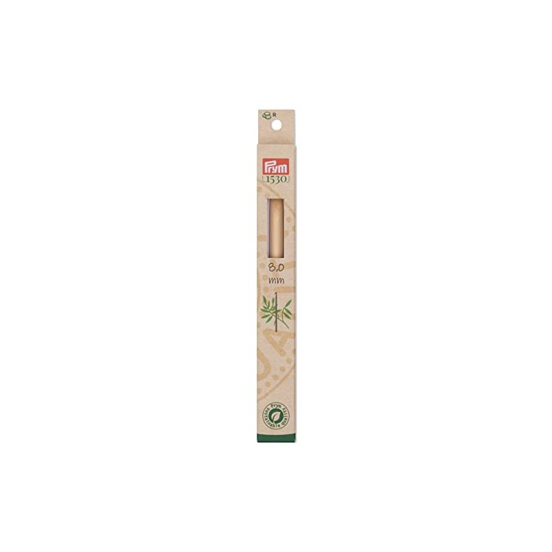 Prym 197615 Wool Crochet Hook Bamboo 15 cm 8.0 mm
