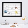 Navaris Framed Calendar Whiteboard for Wall - 18" x 24"