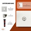KTC-Home Premium Doorbell Traffic White – LED Push Button White