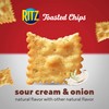 RITZ Toasted Chips Sour Cream and Onion Crackers, Party Snacks,