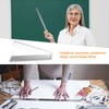 sourcing map Folding Straight Ruler 30cm Metric Aluminum Alloy Protractor