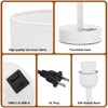 White Touch Bedside Lamp for Bedroom - 3 Way Dimmable