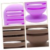 2piezas Soporte De Esponja De Maquillaje Contenedor De Silicona Para