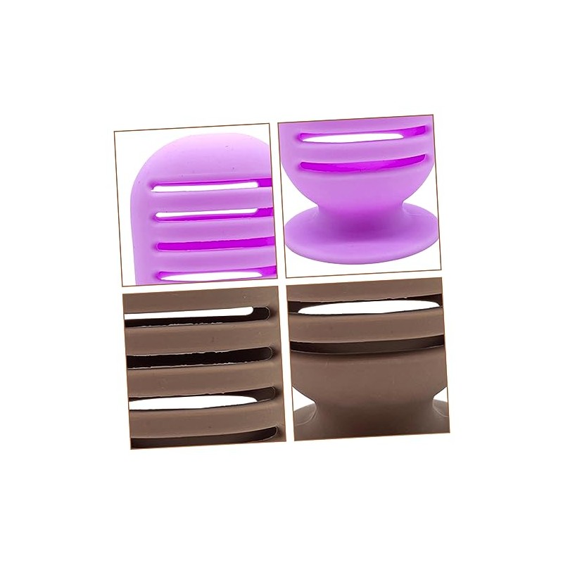 2piezas Soporte De Esponja De Maquillaje Contenedor De Silicona Para