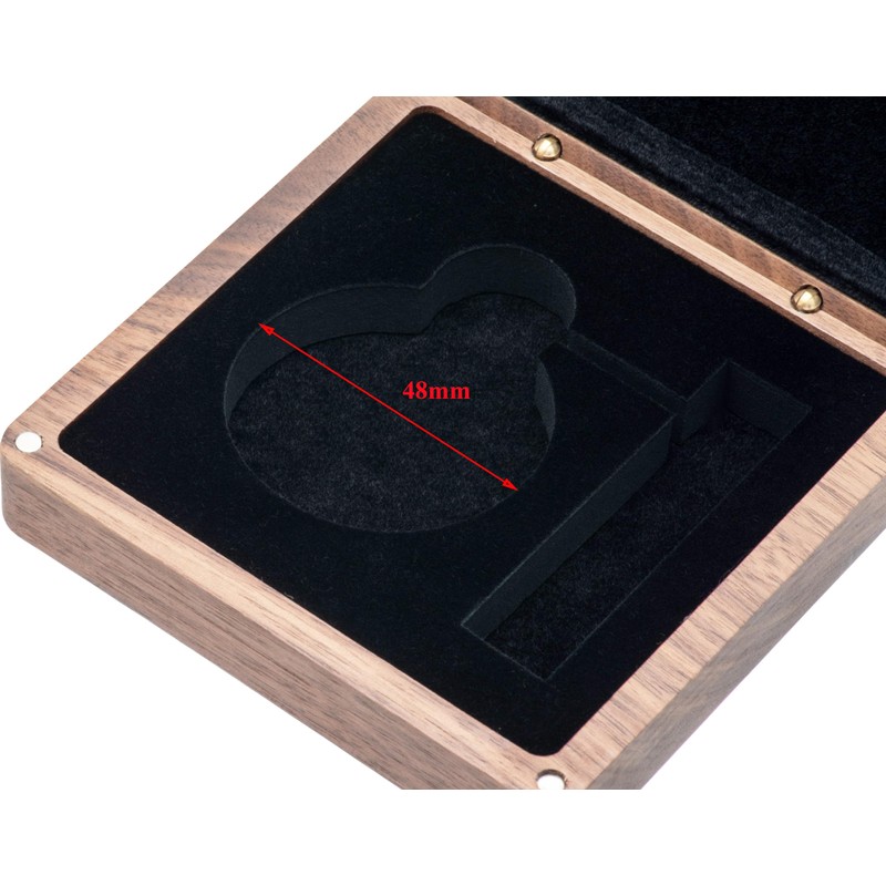 Walnut Wood Pocket Watch Box Portable Single Pocket Watch Display