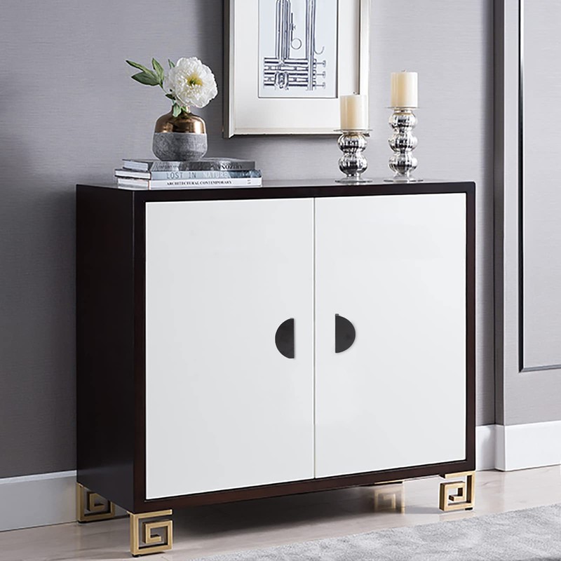 Jiozermi 4 Packs Half Moon Cabinet Pulls, 2 1/2 inch