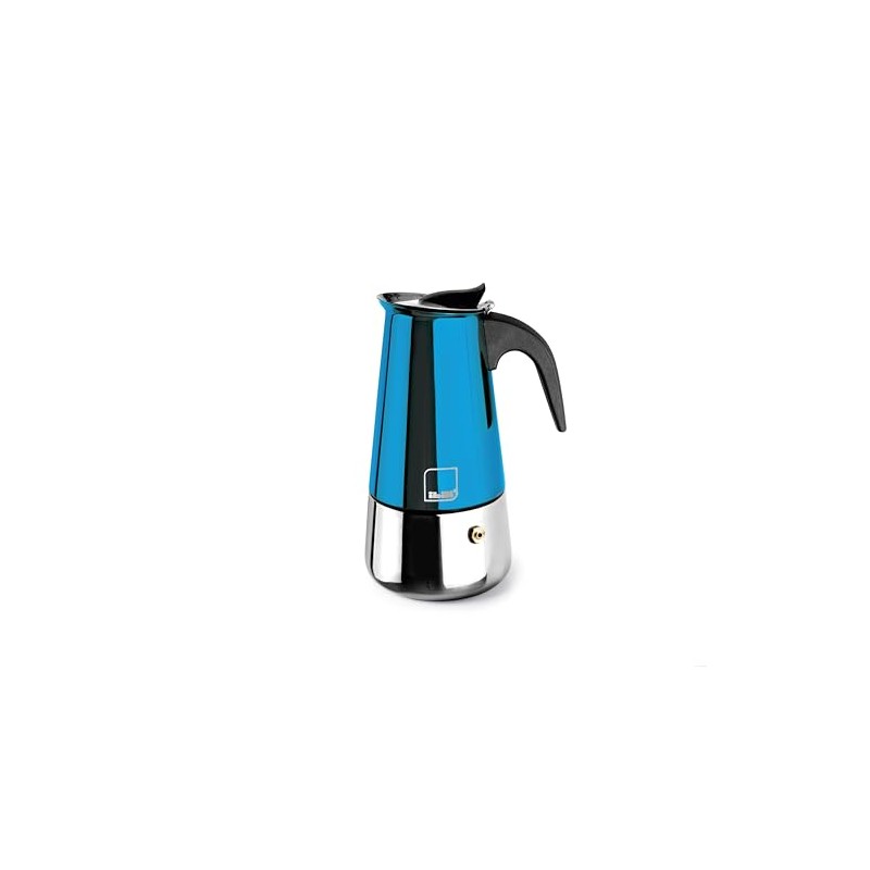 IBILI Moca Blue Espresso Machine, 2 Cups, 100 ml, Stainless