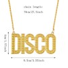 Liitata Disco Zeichen Halskette Hiphop Gold Kette Rockstar Rapper Punk