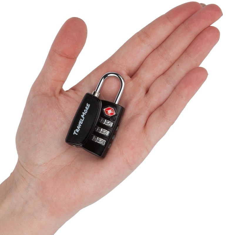 1-Pack TSA Approved 3-Digit Luggage Lock with Open Alert Indicator