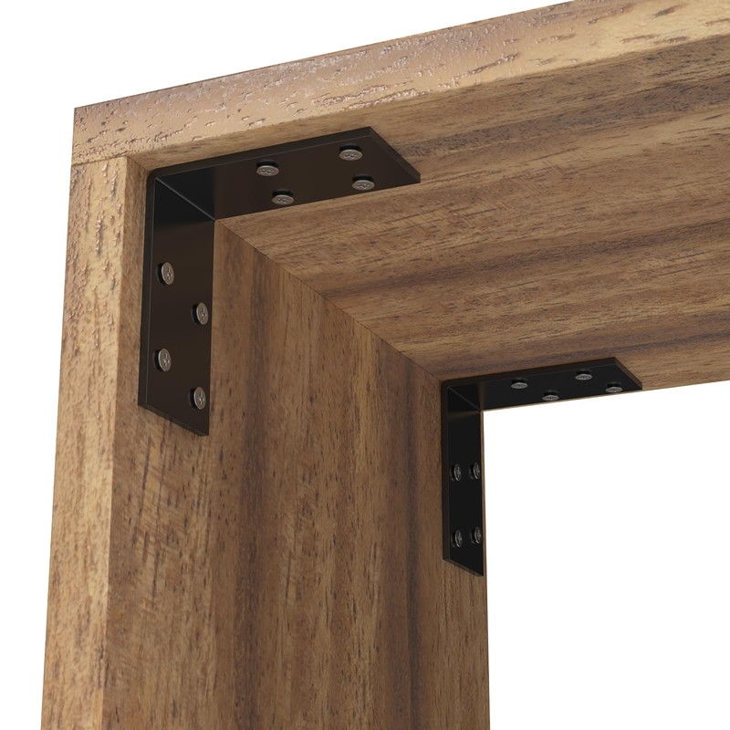 KOMOHOM 1.5x3x3 Inch Galvanized L Bracket, 8PCS 90 Degree Angle