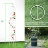 Garden Trellis for Climbing Plants, Rustproof Metal Pipe with Heavy