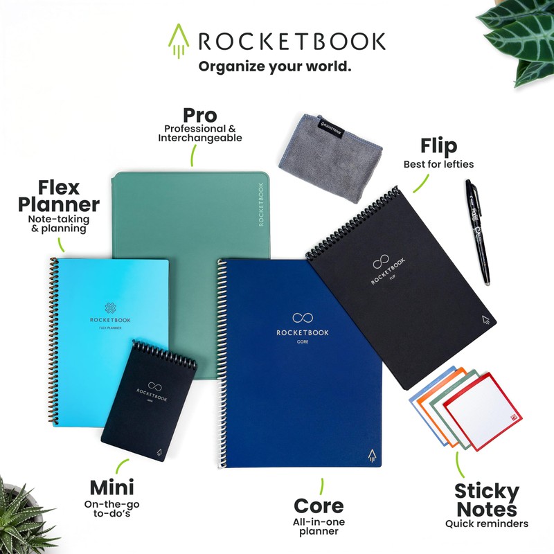 Rocketbook Pro 2.0 Reusable Professional Smart Notebook, Letter Size 8.5x11,