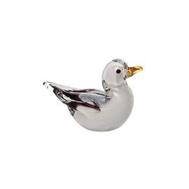 Beachcombers 4.7" Glass Seagull Figure Coastal Beach House Decor Decoration White