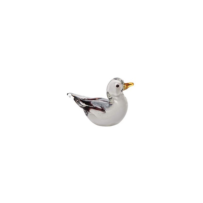 Beachcombers 4.7" Glass Seagull Figure Coastal Beach House Decor Decoration