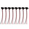 Partsam 8X Truck Trailer Molded 3 Prong Pigtail Harness Stop