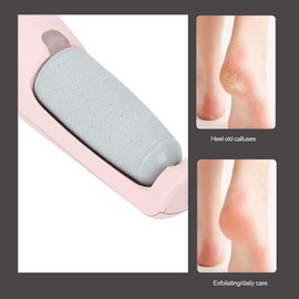 CENPEK Elektrische Fußfeile, USB Wiederaufladbar, Harthautentferner mit Ersatzrollen für Rissige Fersen, Schwielen, Abgestorbene Haut