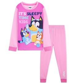 Bluey Pajama Set for Girls Toddlers Long 2 Pc PJs Comfy Lounge Set Loungewear Soft Pajamas Nightwear PJ Gifts for Girls (Pink, 4-5 Years)