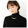 JewelVOX Necklace Slide Adjuster Cotton Pearl Pave Ball Gradient Necklace