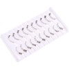 outopen 10 Pairs Bottom Lashes Strip Clear Band Bottom Lash