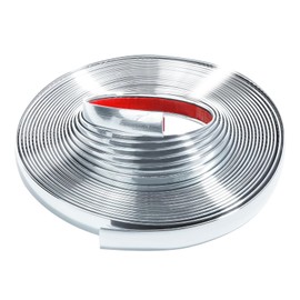 25FT Automotive Chrome Trim Molding, 1/2 Inch Wide, Silver