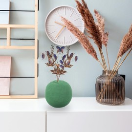 NOLITOY Wedding Decor Floral Foam 2pcs Round Floral Foam Blocks Round DIY Foam Sphere Balls Wet & Dry Foam Bricks Florist Foam for Flower Arrangements Green Craft Foam Balls