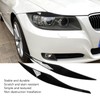 2PCs Front Headlight Eyebrow Cover Car Exterior Trim Replacement for