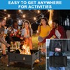 BBQration 16 Inch Portable Fire Pit with Bag for Outside