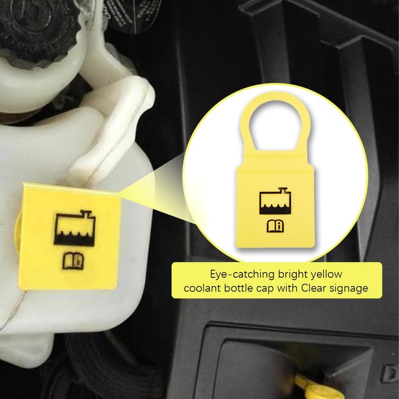 Wedcool 2PCS Engine Coolant Reservoir Caps, Coolant Recovery Tank Cap,