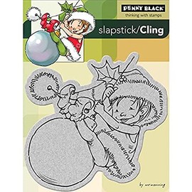 Penny Black 204688 Little Elf Finn Cling Rubber Stamp, 4 by 5.25-Inch