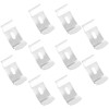 Angoily 10PCS Vertical Blind Clamps, Vertical Blind Top Fix Brackets,