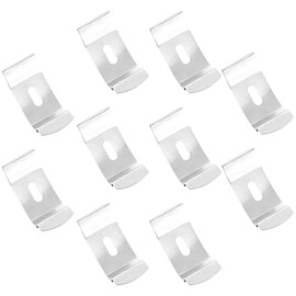 Angoily 10PCS Vertical Blind Clamps, Vertical Blind Top Fix Brackets, Curtain Metal Tool TrackBlind Mounting Brackets Clip for Blinds Shades Window Doors Home Accessories