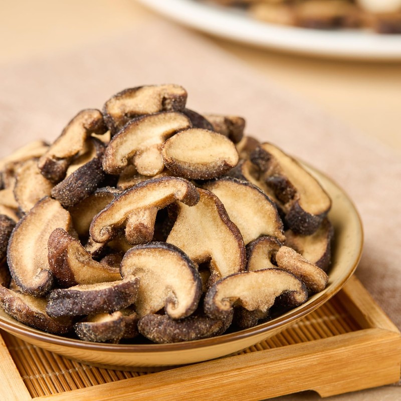VIGOROUS MOUNTAINS Shiitake Mushroom Snack Chips 6oz Wasabi Flavored