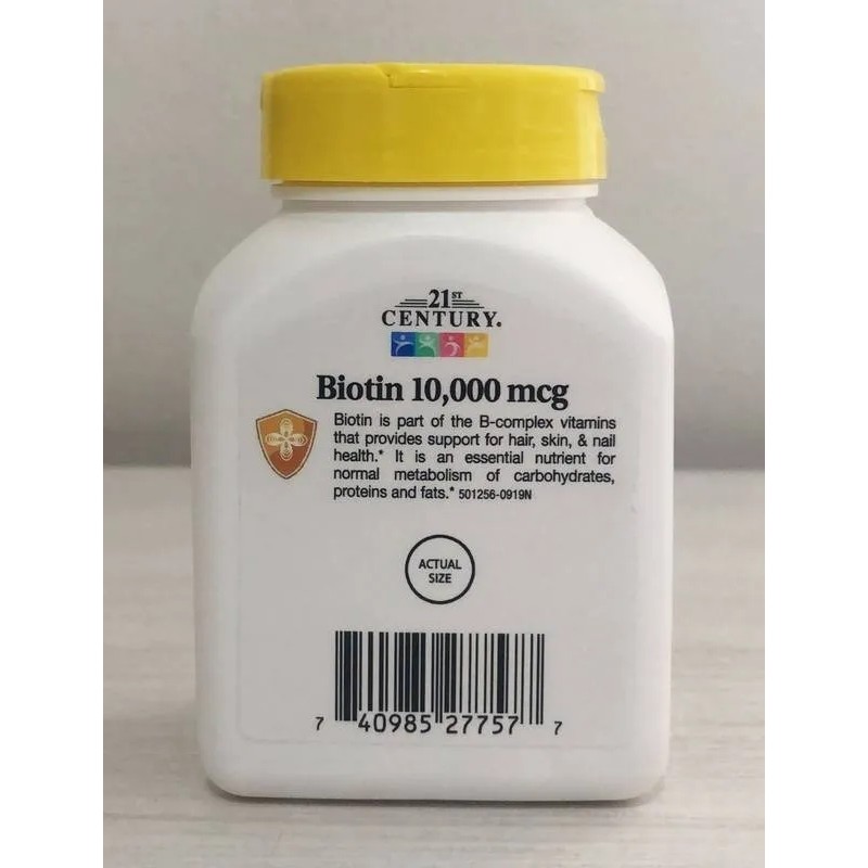 Biotina 000 Mcg 120 Tabletas Importadas Siglo Xxi Sabor Natrol