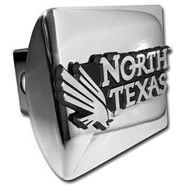 Elektroplate University of North Texas (Eagle with North Texas) Shiny Chrome Hitch Cover