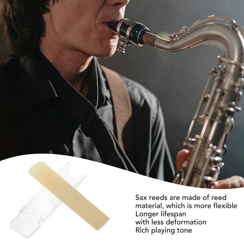 10Pcs Tenor Saxophone Reeds Set Bb Key Sax Replacement Parts