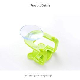 Sponge Holder, Cartoon Sink Suction Cup Holder, Mutifunctional Sucker Wall Rack, for Kitchen and Bathroom, Pack of 4, White