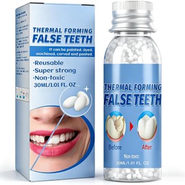 Temporary Tooth Filling Kit, Dental Repair Beads for Mending Gaps and Chipped Tooth, Moldable False Teeth Replacement, Moldable False Teeth Filling for Fake Dental Repair
