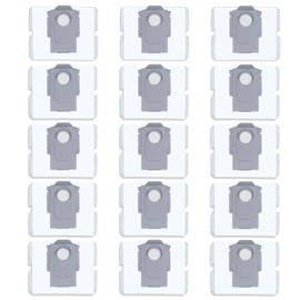 (15 Pieces) Replacement Dust Bags Compatible With Roborock S8+/ S8 Pro Ultra/ Q8 Max Max+/ S7 MaxV Ultra/ Q5 Q5+ Q7 Q7+ Q7 Max Q7 Max+ S7 Pro Ultra, Self-Empty Dock Disposable Vacuum Bags, 3L Capacity