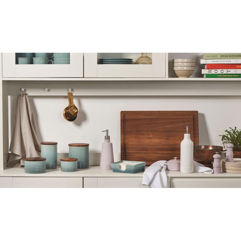 Le Creuset Signature Salt Cellar and Storage Canister with Wood
