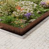 SnugNiture Corrugated Metal Garden Edging,8" x 20' Sturdy Lawn Edging