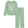 Amorbella Cool/Cooling Pyjamas Set for Women Moisture Wicking Bamboo PJs (Sage Green, Large)
