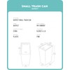 Baffect Small Trash Can with Lid Waste Basket Bathroom Garbage
