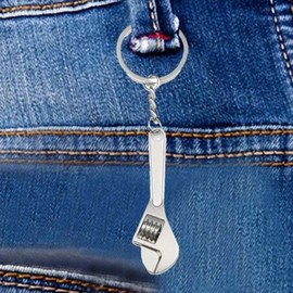 Keychain Bottle Opener, Small Keychain Beer Bottle Opener Can Opener, Wrench Bottle Opener, Universal Everyday Carry Pocket Tool and Wrench Key Ring